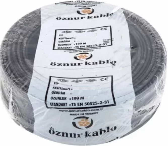 Öznur 100 Metre 4X6 Yvv (Nyy) Kablo Yeraltı Kablosu